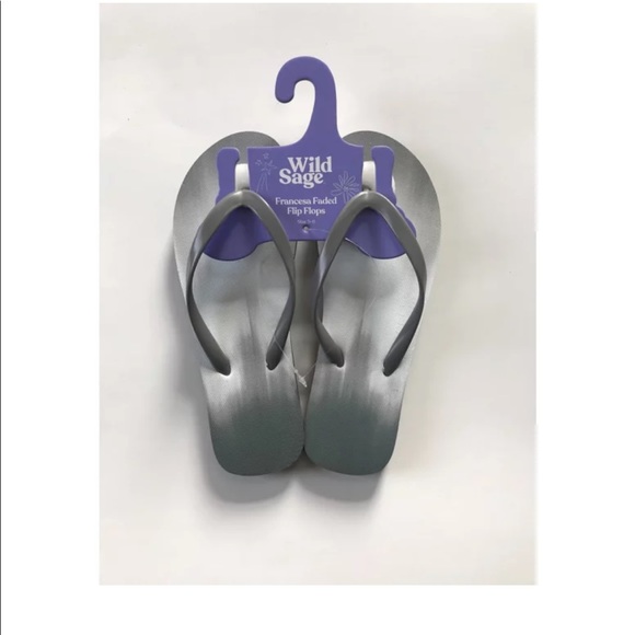**FREE** WILD SAGE Francesca Ombre Women's Flip Flops in Grey - Picture 4 of 8